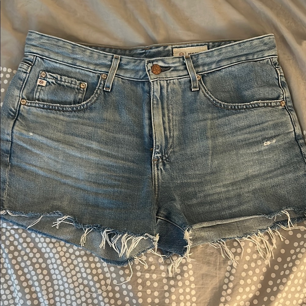 Ag Adriano Goldschmied Blue Jean Shorts  Hailey Cut Off Ex-boyfriend short 29